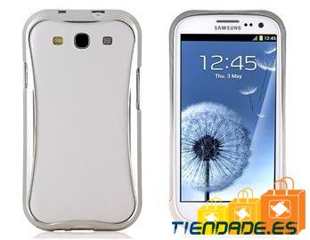 Bumper metalico para Samsung Galaxy S3, i9300 plata