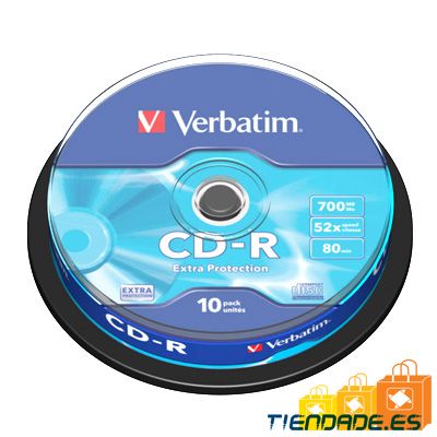Verbatim CD-R 700MB 52x Tarrina 10Uds