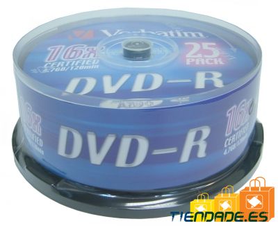 Verbatim DVD-R 4.7GB 16x Tarrina 25Uds