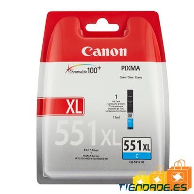 Canon Cartucho CLI-551C XL Cian