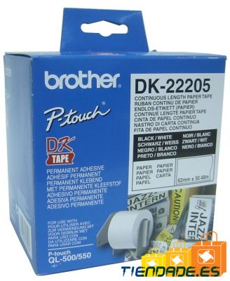 Brother Cinta DK22205 Papel Trmico continuo 62mm