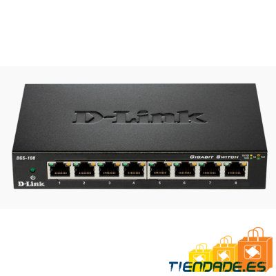 D-Link DGS-108 Switch 8xGB Metal