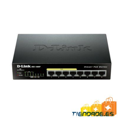 D-Link DGS-1008P Switch 8xGB 4xPoE