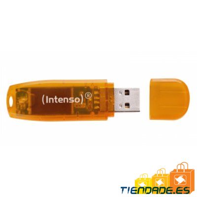 Intenso 3502490 Lpiz USB 2.0 Rainbow 64GB Naranja