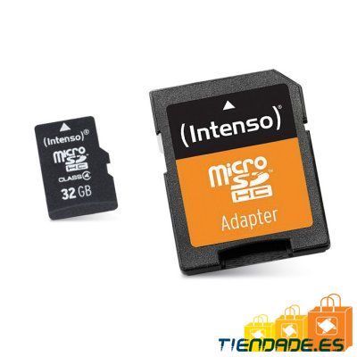 Intenso 3413480 Micro SD clase 10 32GB c/adapt