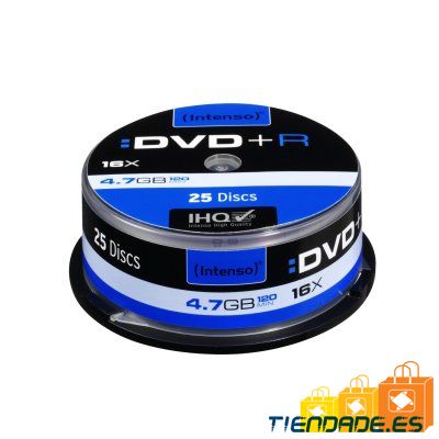 Intenso DVD+R 4.7GB 16x Tarrina 25Uds