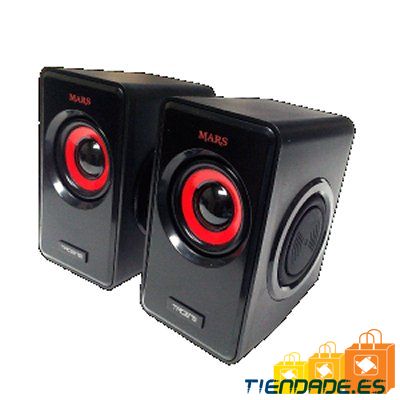 Mars Gaming Altavoces 2.0 MS1 negro/rojo