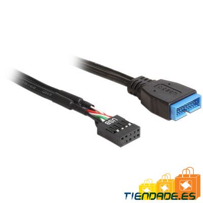 Delock Cable USB 2.0 Hembra/ USB 3.0 Macho