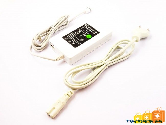 Cargador portatil, fuente de alimentacin para Apple 18.5V, 4.6A, 5 PIN, T-TYPE, MS1, 85W, blanco, 64403