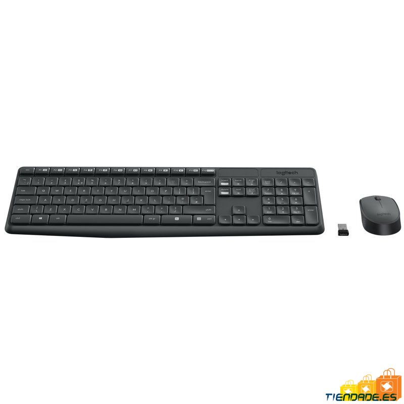 Logitech MK235 Teclado y ratn Inalmbrico Gris