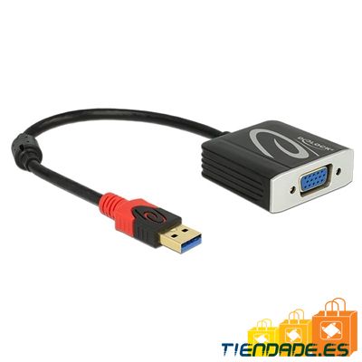 Delock Adaptador USB 3.0 tipo-a Macho a vga Hembra