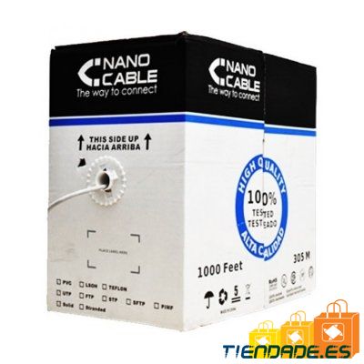 Nanocable Bobina Cable RJ45 CAT6 UTP 305 M
