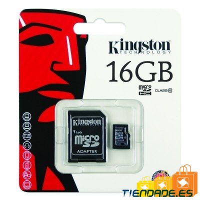 Kingston SDC10,8GB tarjeta memoria micro SD HC clase 10 8GB, 45 MB,s
