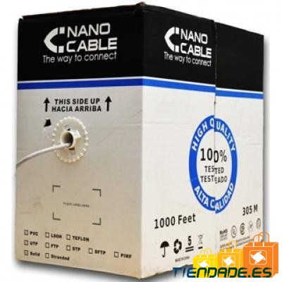 Nanocable Bobina Cable RJ45 CAT5E UTP Rigido 305M