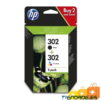 HP Cartucho Multipack 302 Negro+ Color