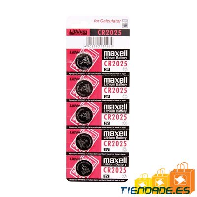 Maxell  Pila Botn Litio CR2025 3V Blister*5