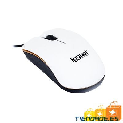 iggual BEATTLE Ratn mini 1000dpi 3D usb Blanco