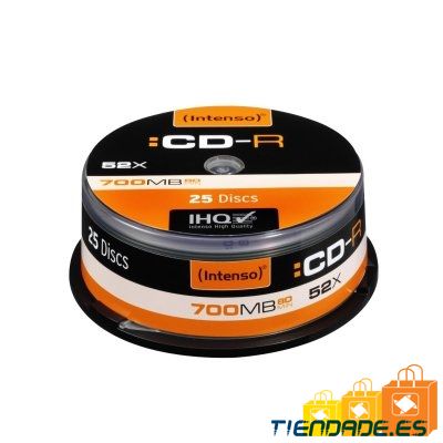 Intenso CD-R 700MB/80min tubo 25 unidades