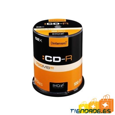 Intenso CD-R 700MB/80min tubo 100 unidades